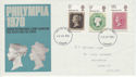 1970-09-18 Philympia Stamps Cardiff FDC (60756)