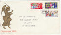 1969-11-26 Christmas Stamps Harrogate FDC (60850)