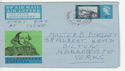 1964-04-23 Shakespeare Air Letter Harrogate FDC (60869)