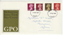 1968-02-05 Definitive Stamps Cardiff FDC (61108)