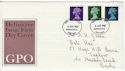 1967-08-08 Definitive Stamps Huddersfield FDC (61122)