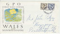 1968-09-04 Wales Definitive Stamps Newport FDC (61129)