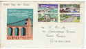 1968-04-29 British Bridges Stamp Cwmbran slogan FDC (61251)