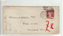 Queen Victoria 1d Red Used on Cover (61353)