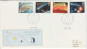 1986-02-18 Halleys Comet Stamps Stoke FDC (61763)