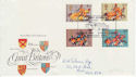 1974-07-10 Great Britons Stamps Machynlleth FDC (62240)