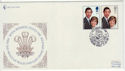 1981-07-22 Royal Wedding Stamps Lullingstone FDC (62271)