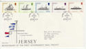 1978-10-18 Jersey Mail Packet Ship Stamps FDC (62358)