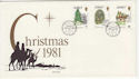 1981-09-29 Jersey Christmas Stamps FDC (62388)