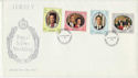 1972-11-01 Jersey Royal Silver Wedding Stamps FDC (62397)