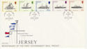 1978-10-18 Jersey Mail Packet Ship Stamps FDC (62402)