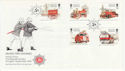 1991-09-18 IOM Fire Engines Stamps FDC (62418)