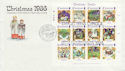 1986-11-18 Guernsey Christmas Stamps M/S FDC (62636)