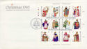1985-11-19 Guernsey Christmas Stamps M/S FDC (62648)