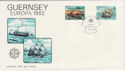 1982-04-28 Guernsey Europa / Ships Stamps FDC (62655)