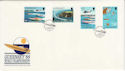 1988-09-06 Guernsey Power Boats Stamps FDC (62729)