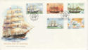 1988-02-09 Guernsey Ships Stamps FDC (62742)