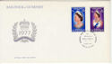 1977-02-08 Guernsey Silver Jubilee Stamps FDC (62753)
