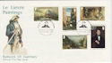 1980-11-15 Guernsey Le Lievre Paintings Stamps FDC (62810)