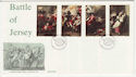 1981-01-06 Jersey Battle of Jersey Stamps FDC (62905)