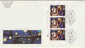 1992-11-10 Christmas Stamps Cyl Leatherhead FDC (62988)