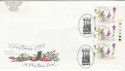 1993-11-09 Christmas Stamps T/L London WC1 FDC (62998)