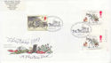 1993-11-09 Christmas Stamps Rochester FDC (63001)