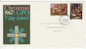 1967-11-27 Christmas Stamps Bethlehem FDC (63175)