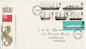 1969-01-15 British Ships Stamps Llanelli FDC (63218)