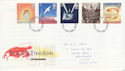 1995-05-02 Peace And Freedom Stamps Nottingham FDC (63255)