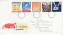 1995-05-02 Peace And Freedom Stamps Darlington FDC (63257)
