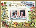 1985 Nevis Queen Mother Revalued S/S Stamps MNH (6332)