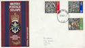 1971-10-13 Christmas Stamps Forces PO 110 cds FDC (63443)