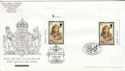 2002-04-25 Queen Mother Stamps Doubled FDC (63584)