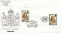 2002-04-25 Queen Mother Stamps Doubled FDC (63585)