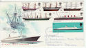 1969-01-15 British Ships Stamps Torquay FDC (63666)