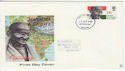1969-08-13 Gandhi Stamp Plymouth FDC (63760)