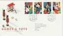 1989-05-16 Games & Toys Stamps Leeds FDC (64003)