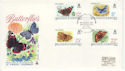 1981-02-24 Guernsey Butterflies Stamps FDC (64157)