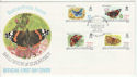 1981-02-24 Guernsey Butterflies Stamps FDC (64158)
