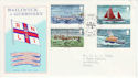 1974-01-15 Guernsey Lifeboat Stamps FDC (64202)