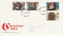 1974-11-27 Christmas Stamps Bath FDC (64518)