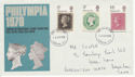 1970-09-18 Philympia Stamps London EC FDC (65004)