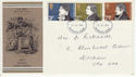 1971-07-28 Literary Anniversaries Stamps Rhondda FDC (65063)