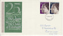 1972-11-20 Silver Wedding Stamps Colchester FDC (65165)