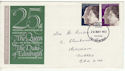 1972-11-20 Silver Wedding Stamps Rhondda FDC (65170)