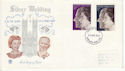 1972-11-20 Silver Wedding Stamps Newcastle FDC (65173)