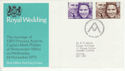 1973-11-14 Royal Wedding Stamps Bureau FDC (65205)