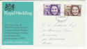 1973-11-14 Royal Wedding Stamps London FDC (65208)