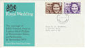 1973-11-14 Royal Wedding Stamps Bath FDC (65209)